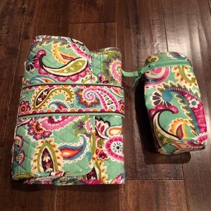 Vera Bradley Changing Pad and Bottle Carrier